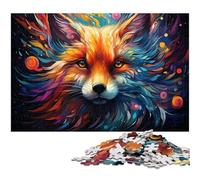 Puzzle 1000 pièces pour Adultes Motif Ciel étoilé et Renard idéal comme Cadeau Jeu Familial Anti-Stress Difficile 1000 pièces (75 x 50 cm)