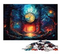 Puzzle 1000 pièces pour Adultes Motif Cloche d'arbre coloré œuvre d'art pour Adolescents de 14 Ans et Plus 1000 pièces (75 x 50 cm)