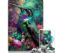 Puzzle 1000 pièces pour Adultes Motif Colibri Fantastique 1000 pièces pour Adultes Jeu éducatif Jouet de défi pour Femmes et Hommes 38x26cm