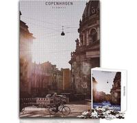 Puzzle 1000 pièces pour Adultes, Motif Copenhague, Jeu au Design élégant, pour Un Anniversaire ou Toute Autre décoration Dimensions 38x26cm