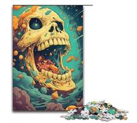 Puzzle 1000 pièces pour Adultes Motif crâne psychédélique idéal comme Cadeau pour Toute la Famille (1000 pièces 38 x 26 cm)