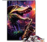 Puzzle 1000 pièces pour Adultes, Motif Crocodiles du Nil, pour Adolescents et familles, décoration DIY idéale et défi cérébral (Taille : 26x38cm)