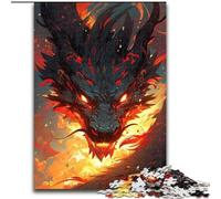 Puzzle 1000 pièces pour Adultes, Motif Dragon animé, en Bois, pour Adolescents et Famille - Jeu de réflexion à Faire soi-même, 1000 pièces(50x75cm)
