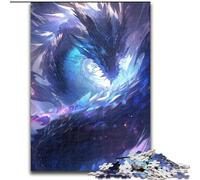 Puzzle 1000 pièces pour Adultes, Motif Dragon animé, en Bois, pour Une Interaction familiale et Un défi cérébral, 1000 pièces(50x75cm)