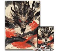 Puzzle 1000 pièces pour Adultes, Motif Dragon Chinois Aquarelle, Jeu Familial interactif, 26x38cm