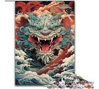 Puzzle 1000 pièces pour Adultes, Motif Dragon coloré, en Carton, idée Cadeau d'anniversaire, Jeu de réflexion Stimulant, 1000 pièces(26x38cm)