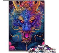 Puzzle 1000 pièces pour Adultes, Motif Dragon de l'espace, Cadeau Amusant à Faire soi-même, idéal pour la décoration de la Maison, du Salon ou du Bureau (Taille : 26x38cm)