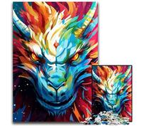 Puzzle 1000 pièces pour Adultes Motif Dragon Fantastique Japonais en Bois idéal pour Les Adolescents Les collectionneurs idéal pour la décoration intérieure Cadeau de Voyage 1000 pièces (75 x 50 cm)