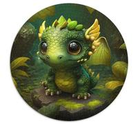 Puzzle 1000 pièces pour Adultes, Motif Dragon Fantastique, Rond en Carton, idéal pour Les Loisirs en Famille, idéal pour Les Vacances et Les soirées de Jeux interactives, 1000 pièces (67,5x67,5cm)