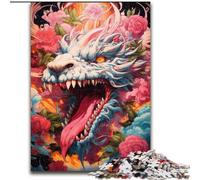 Puzzle 1000 pièces pour Adultes, Motif Dragon Volant coloré, Graffiti, en Bois, Jeu Familial interactif, décoration d'intérieur, 1000 pièces(50x75cm)