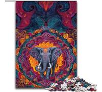 Puzzle 1000 pièces pour Adultes, Motif éléphant, Anti-Stress, Difficile à relever, idéal comme Cadeau pour Toute la Famille (Taille 50x75cm)