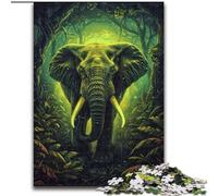 Puzzle 1000 pièces pour Adultes, Motif éléphant de la Galaxie, Casse-tête éducatif, décoration Artistique pour la Maison et Le Bureau, à partir de 14 Ans (Taille : 50x75cm)