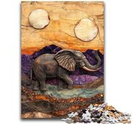 Puzzle 1000 pièces pour Adultes, Motif éléphants fantastiques, Jouet éducatif et décompressant, décoration Parfaite (75x50cm)