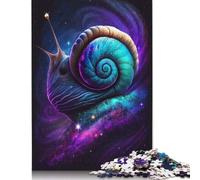 Puzzle 1000 pièces pour Adultes, Motif Escargot, Art Galactique, Bricolage, Jouets en Bois, décoration d'intérieur, 1000 pièces (75 x 50 cm)
