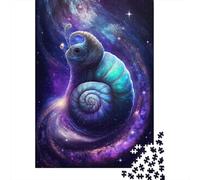 Puzzle 1000 pièces pour Adultes, Motif Escargot Galaxie, Jouet éducatif, pour Adultes et Enfants, décoration intérieure, 38 x 26 cm.