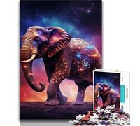 Puzzle 1000 pièces pour Adultes, Motif étoiles, éléphants, Jeux éducatifs, décoration d'intérieur, idéal pour la décoration de Bureau (Taille 38x26cm)