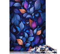Puzzle 1000 pièces pour Adultes, Motif Feuillage enchanté, Puzzle carré créatif pour Adultes, Puzzles en Bois, décoration d'intérieur (75 x 50 cm)