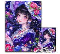 Puzzle 1000 pièces pour Adultes, Motif Fille animée, Magicien, Puzzle en Carton, Design Complexe pour Adolescents, décoration DIY et Divertissement Stimulant pour Le Cerveau, 26x38cm