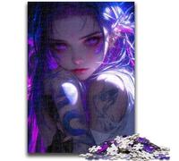 Puzzle 1000 pièces pour Adultes, Motif Fille animée Violette, Jeu éducatif Familial, décoration Murale, Cadeaux d'anniversaire et de Noël Uniques, 38x26cm