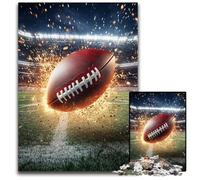 Puzzle 1000 pièces pour Adultes, Motif Flamme Rugby, en Carton, Jeux, Jouets, Cadeau, pour sublimer l'amour Entre Couples, à partir de 14 Ans, 26x38cm