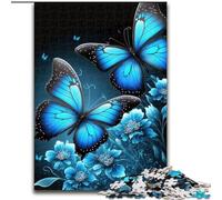 Puzzle 1000 pièces pour Adultes, Motif Fleurs et Papillons, idéal comme Cadeau de Vacances ou d'anniversaire, Taille 26x38cm.