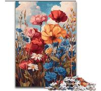 Puzzle 1000 pièces pour Adultes, Motif Fleurs Sauvages d'été, Un Art créatif Stimulant pour Les passionnés, Un pour se détendre (Taille 50x75cm)