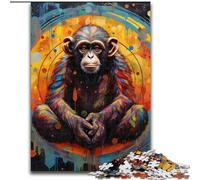 Puzzle 1000 pièces pour Adultes, Motif gorilles coloré, activité à Domicile pour Les Vacances, Les Anniversaires et Les soirées de Jeux en Famille (Taille : 26x38cm)