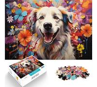 Puzzle 1000 pièces pour Adultes Motif Graffiti Chien samoyède pour s'amuser en Famille 26 x 38 cm Cadeau d'anniversaire et Cadeau Unique pour Les Adolescents de 14 Ans et Plus.