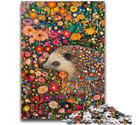 Puzzle 1000 pièces pour Adultes, Motif hérisson, Anti-Stress, Difficile à réaliser, idéal comme Cadeau pour Toute la Famille, 50x75cm