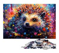 Puzzle 1000 pièces pour Adultes Motif hérisson coloré idéal comme Cadeau Anti-Stress Difficile 1000 pièces (75 x 50 cm)