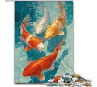 Puzzle 1000 pièces pour Adultes, Motif Koi Nageur, activité familiale, Cadeau Unique pour Les fêtes et Les Anniversaires, 50x75cm