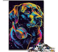Puzzle 1000 pièces pour Adultes, Motif Labrador Retriever, pour activités familiales et réflexions, Taille 50x75cm