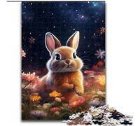 Puzzle 1000 pièces pour Adultes, Motif Lapin étoilé, décoration d'intérieur, idéal pour Noël et Le Nouvel an, pour Adolescents (Taille : 50x75cm)