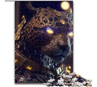 Puzzle 1000 pièces pour Adultes, Motif léopard du Futur, en Bois, Cadeau pour Hommes et Femmes, idéal pour Tous Les Jours et Occasions spéciales, 1000 pièces(50x75cm)