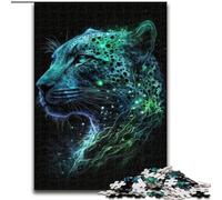 Puzzle 1000 pièces pour Adultes, Motif léopard, en Carton, pour Une Interaction familiale et Un défi cérébral, 1000 pièces(26x38cm)