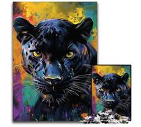 Puzzle 1000 pièces pour Adultes, Motif léopard Fantastique, en Carton, idéal pour décorer et stimuler Le Cerveau, 26x38cm / 10,23x14,96 Pouces