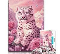 Puzzle 1000 pièces pour Adultes, Motif léopard pour Adolescents, activité Amusante pour la Maison, Jouets pour Les Jours de Pluie, Cadeaux d'anniversaire (Taille 75x50cm)