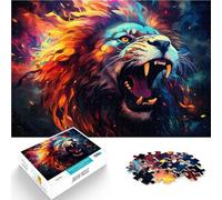 Puzzle 1000 pièces pour Adultes Motif Lion à Faire soi-même 26 x 38 cm idéal pour la Maison Un Anniversaire ou Un Voyage pour Les Jeunes de 14 Ans.