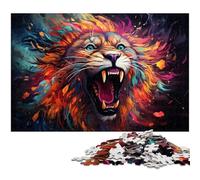 Puzzle 1000 pièces pour Adultes Motif Lion Fantastique coloré Difficile idéal comme Cadeau et Jouet pour Adolescents de 14 Ans et Plus 1000 pièces (75 x 50 cm)