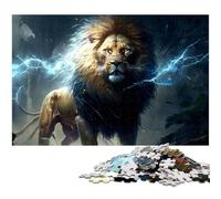 Puzzle 1000 pièces pour Adultes Motif Lion Fantastique idéal pour soulager Le Stress et relever des défis (Taille 38 x 26 cm)