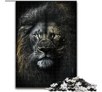 Puzzle 1000 pièces pour Adultes, Motif Lions colorés, en Carton, idéal pour la décoration de la Maison et du Bureau, Cadeau d'anniversaire idéal(1000 pièces, 26x38cm)