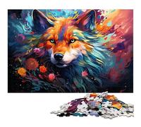 Puzzle 1000 pièces pour Adultes Motif Loup coloré et Fantastique idéal comme Cadeau en Famille Anti-Stress Difficile 1000 pièces (75 x 50 cm)