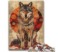 Puzzle 1000 pièces pour Adultes, Motif Loup Fantastique, Jeux d'activités familiales stimulants, Jouet à Faire soi-même pour décoration Murale (50x75cm)