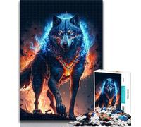 Puzzle 1000 pièces pour Adultes, Motif Loup Galactique, pour Adultes et Adolescents Ce Jouet de Divertissement Familial est idéal comme Cadeau pour Toute la Famille (26x38cm)