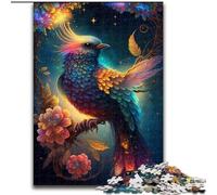 Puzzle 1000 pièces pour Adultes, Motif Oiseau animé coloré en Bois, idéal pour Une décoration DIY ou Un Cadeau d'anniversaire 50x75cm. Un Casse-tête Stimulant - Jouet Relaxant pour Adolescents.