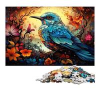 Puzzle 1000 pièces pour Adultes Motif Oiseau Bleu Fantastique découpe de précision Cadeau pour Adolescents de 14 Ans et Plus 1000 pièces (38 x 26 cm)