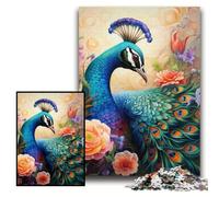 Puzzle 1000 pièces pour Adultes, Motif Paon coloré, Puzzle Difficile pour Adultes, 26x38cm, Cadeau Stimulant pour Le Cerveau, activité éducative pour Adolescents
