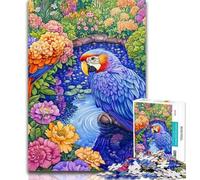 Puzzle 1000 pièces pour Adultes, Motif Perroquet coloré, décoration Murale Artistique, idée Cadeau d'anniversaire pour Amis, Bureau à Domicile, 50x75cm