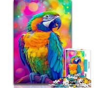 Puzzle 1000 pièces pour Adultes, Motif Perroquet, idéal pour stimuler Le Cerveau, développer la Patience, idée Cadeau 38x26cm