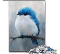 Puzzle 1000 pièces pour Adultes, Motif Petit Oiseau Bleu, idéal pour Un Anniversaire, Une fête ou Une décoration Murale (14 Ans et Plus, Taille 50x75cm)